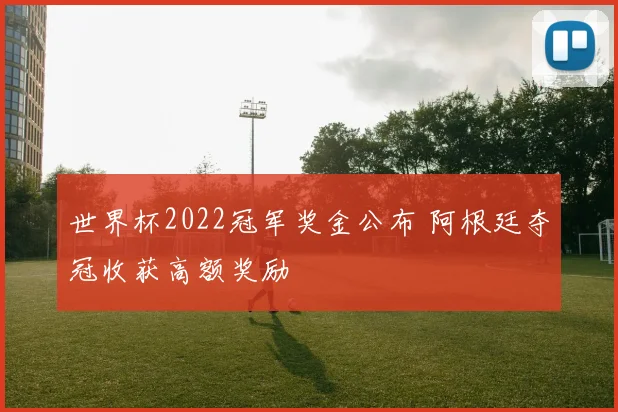 世界杯2022冠军奖金公布 阿根廷夺冠收获高额奖励
